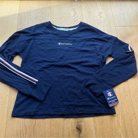 NWT CHAMPION ATHLETIC NAVY CAMPUS LONG SLEEVE T- XS - Picture 12 of 14